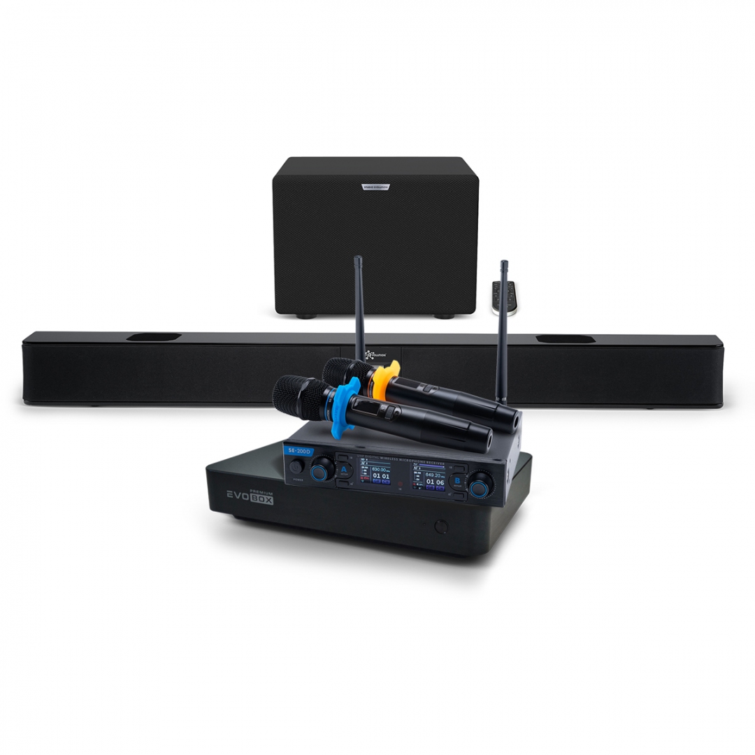 Hi-End караоке-система EVOBOX Premium + EvoSoundBar (саундбар с караоке) в Качканаре