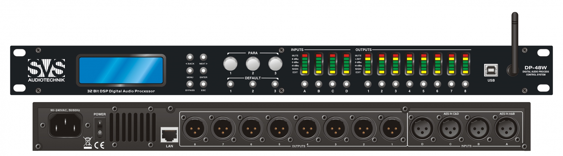 SVS Audiotechnik DP-48W Цифровой процессор: 4 входа 8 выходов в Качканаре