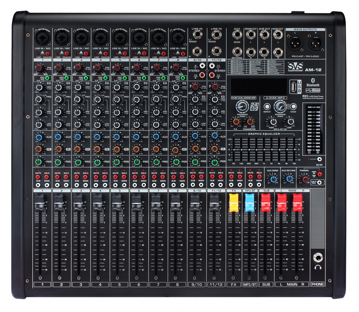SVS Audiotechnik mixers AM-12 Микшерный пульт аналоговый, 12-канальный в Качканаре