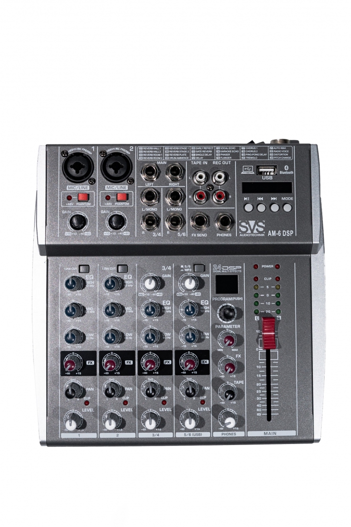 SVS Audiotechnik mixers AM-6 DSP Микшерный пульт аналоговый, 6-канальный SVS Audiotechnik mixers в Качканаре