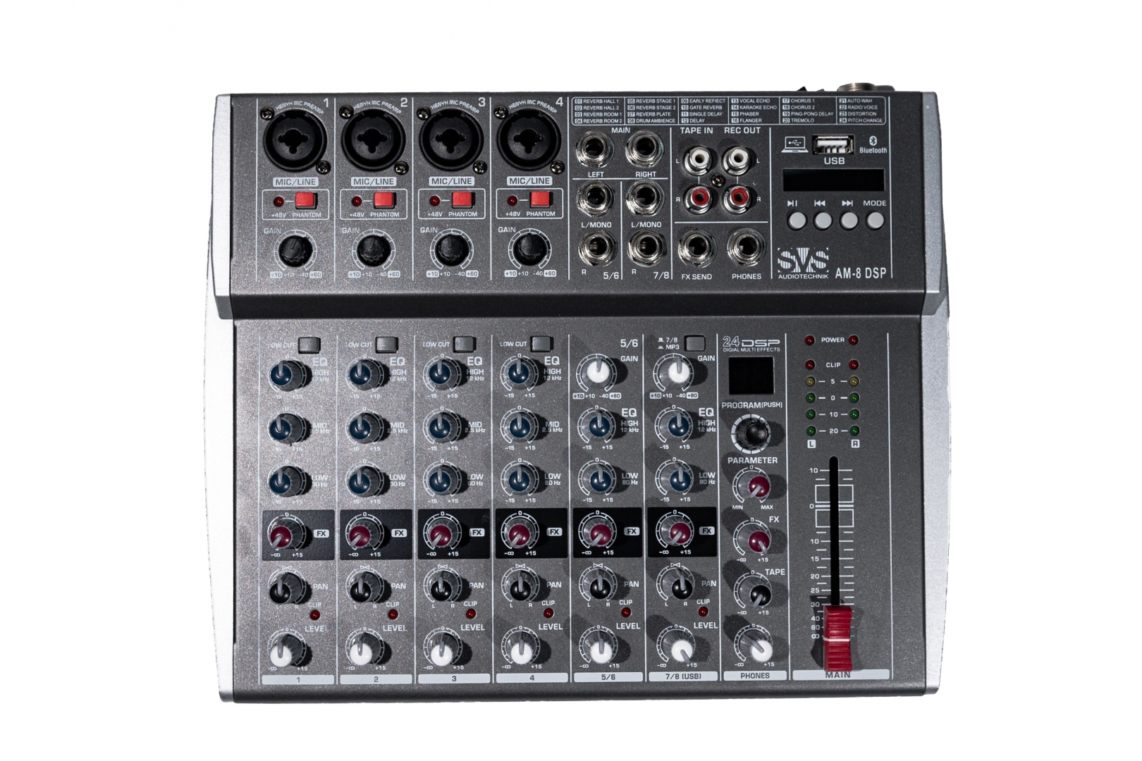 SVS Audiotechnik mixers AM-8 DSP Микшерный пульт аналоговый, 8-канальный в Качканаре